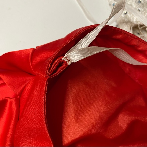 Dave & Johnny Formal 2-Piece Red & White Dress Sz 7/8 - Picture 12 of 16